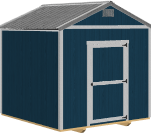 10x10x8 Blue Gable Shed