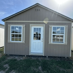 16x24x8 Grey Gable Shed New