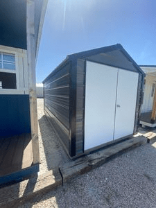 8x14x5 Balck Metal Shed